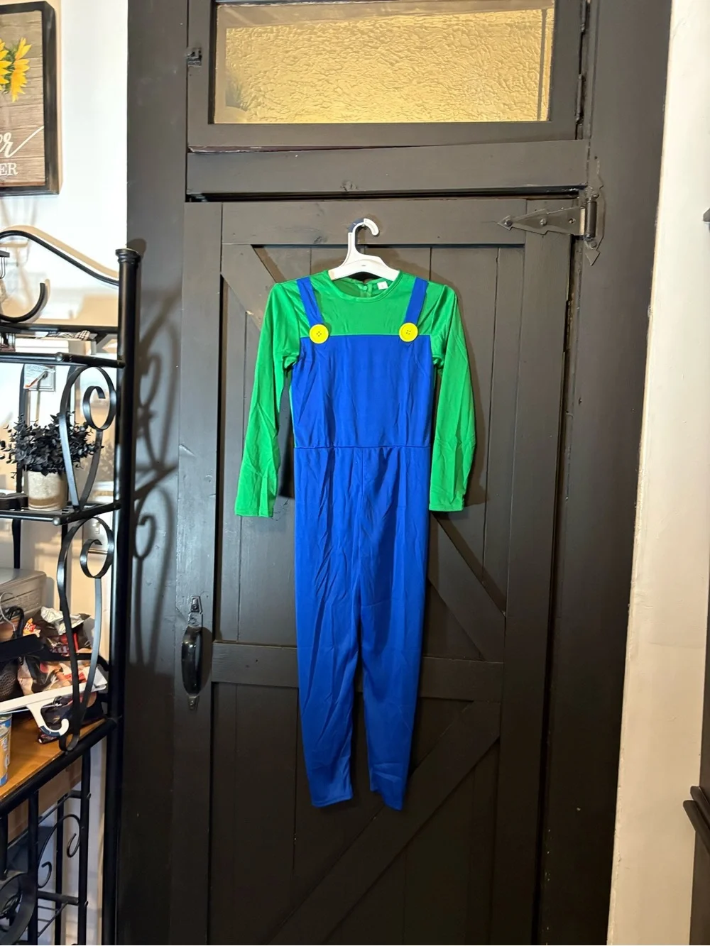 Kids Luigi Costume with hat,mustache and gloves